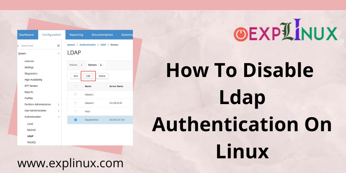 How To Disable LDAP Authentication On Linux